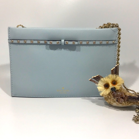 Kate Spade Elliott Street Mini Sima Shimmer Blue - Picture 3 of 14